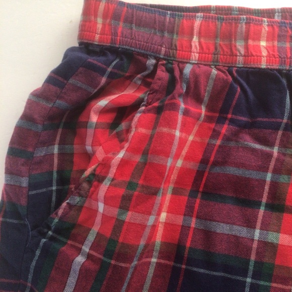 VICTORIAS SECRET RED AND GREEN PLAID FLANNEL PAJAMA SLEEP PANTS MEDIUM - Picture 8 of 10